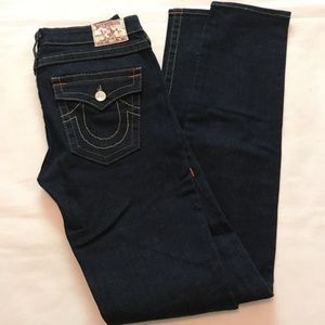 True Religion Womens Jeans Dark Slim Leg Skinny 31